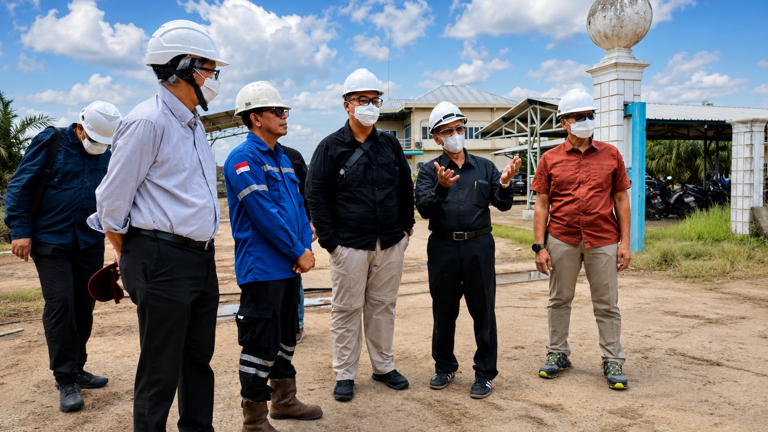 Pertemuan koordinasi di lingkungan kerja PT Pundi Global Investama